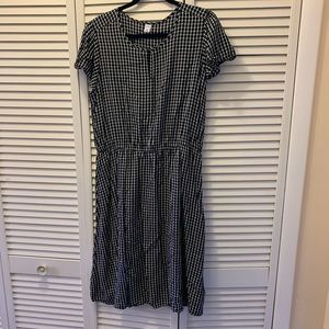 Waist-Defined Flutter-Sleeve Dress